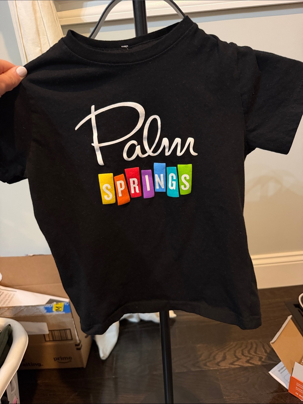 Kids Black 'Palm Springs' Graphic Tee
